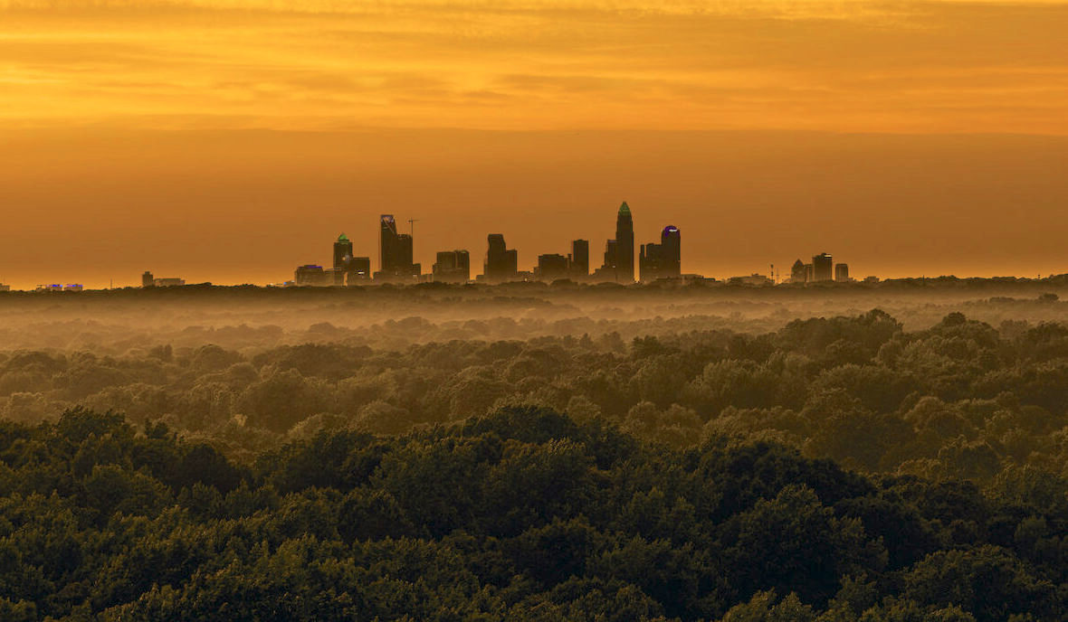 The Charlotte skyline